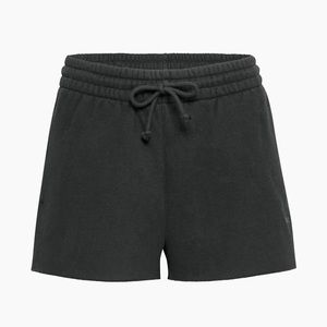 Cozy Fleece Boyfriend Hi-Rise Shorts, Black
